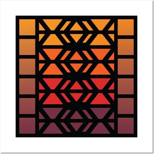 “Dimensional Levels” - V.4 Orange - (Geometric Art) (Dimensions) - Doc Labs Posters and Art